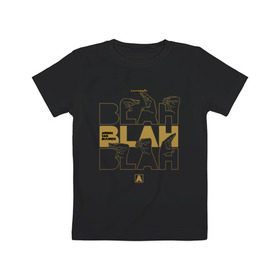Детская футболка хлопок с принтом Blah blah blah Armin в Екатеринбурге, 100% хлопок | круглый вырез горловины, полуприлегающий силуэт, длина до линии бедер | armin van buuren | blah | blah blah blah | van buuren | армин | армин ван бюрен | ван бюрен