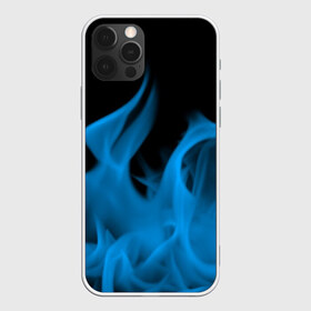 Чехол для iPhone 12 Pro Max с принтом Синий огонь в Екатеринбурге, Силикон |  | fire | flame | in fire | smoke | в огне | дым | огненный | огонь | текстуры