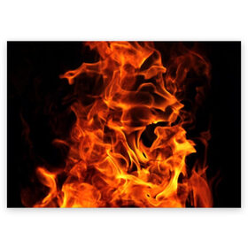 Поздравительная открытка с принтом огонь в Екатеринбурге, 100% бумага | плотность бумаги 280 г/м2, матовая, на обратной стороне линовка и место для марки
 | Тематика изображения на принте: fire | flame | in fire | smoke | в огне | дым | огненный | огонь | текстуры
