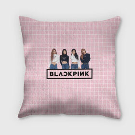 Подушка 3D с принтом Black Pink 2019 в Екатеринбурге, наволочка – 100% полиэстер, наполнитель – холлофайбер (легкий наполнитель, не вызывает аллергию). | состоит из подушки и наволочки. Наволочка на молнии, легко снимается для стирки | Тематика изображения на принте: 2019 | black | black pink | k pop | kill | kill this love | korea | logo | music | pink | pop | блек пинк | блэк пинк | газета | девушки | кпоп | лого | музыка | надпись | розовый