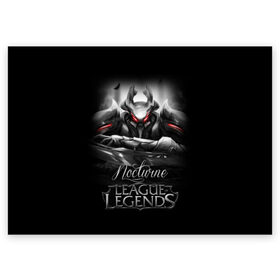 Поздравительная открытка с принтом League of Legends, Nocturne в Екатеринбурге, 100% бумага | плотность бумаги 280 г/м2, матовая, на обратной стороне линовка и место для марки
 | league of legends | lol | nocturne | игры | киберспорт | компьютерные игры | лига легенд | ноктюрн