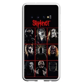 Чехол для Samsung Galaxy S10 с принтом Slipknot-Alltogether в Екатеринбурге, Силикон | Область печати: задняя сторона чехла, без боковых панелей | band | group | metal | rock | slipknot | группа | метал | рок | слипнот