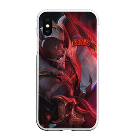 Чехол для iPhone XS Max матовый с принтом League of Legends в Екатеринбурге, Силикон | Область печати: задняя сторона чехла, без боковых панелей | kda | lol | rise | rus | skins | варвик | варус | воин | легенд | лига | лол | маг | стрелок | танк | чемпион