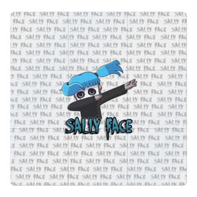 Магнитный плакат 3Х3 с принтом Sally Face в Екатеринбурге, Полимерный материал с магнитным слоем | 9 деталей размером 9*9 см | sally face | игра | компьютерная игра | лицо | маска | протез | сали фейс | салли фейс | школа | шрамы