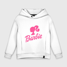 Детское худи Oversize хлопок с принтом Barbie в Екатеринбурге, френч-терри — 70% хлопок, 30% полиэстер. Мягкий теплый начес внутри —100% хлопок | боковые карманы, эластичные манжеты и нижняя кромка, капюшон на магнитной кнопке | barbara | barbie | beauty | doll | girl | idol | perfect | pink | pop | toy | usa | woman | барбара | барби | девушка | игрушка | кукла | поп идол | розовый | силуэт | сша