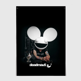 Постер с принтом Deadmau5 в Екатеринбурге, 100% бумага
 | бумага, плотность 150 мг. Матовая, но за счет высокого коэффициента гладкости имеет небольшой блеск и дает на свету блики, но в отличии от глянцевой бумаги не покрыта лаком | dead | deadmau5 | dj | electro | house | joel | mouse | progressive | thomas | zimmerman | дедмаус | джоэль | диджей | мёртвая | мышь | прогрессив | томас | хаус | циммерман | электро