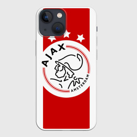 Чехол для iPhone 13 mini с принтом Аякс в Екатеринбурге,  |  | afc ajax | ajax | amsterdamsche football club ajax | амстердамский аякс | аякс | аякс амстердам | фк аякс | форма | футбол | футбольный клуб