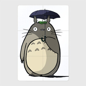 Магнитный плакат 2Х3 с принтом Totoro в Екатеринбурге, Полимерный материал с магнитным слоем | 6 деталей размером 9*9 см | Тематика изображения на принте: totoro | аниме | для детей | животное | лес | мой сосед тоторо | мультфильм | тоторо