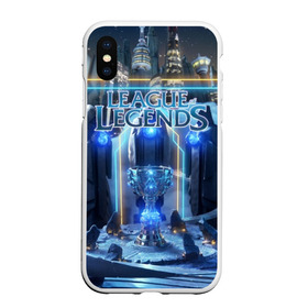 Чехол для iPhone XS Max матовый с принтом League of Legends в Екатеринбурге, Силикон | Область печати: задняя сторона чехла, без боковых панелей | kda | lol | rise | rus | skins | варвик | варус | воин | легенд | лига | лол | маг | стрелок | танк | чемпион