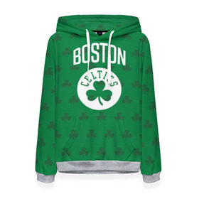 Женская толстовка 3D с принтом Boston Celtics в Екатеринбурге, 100% полиэстер  | двухслойный капюшон со шнурком для регулировки, мягкие манжеты на рукавах и по низу толстовки, спереди карман-кенгуру с мягким внутренним слоем. | boston | boston celtics | celtics | бостон | бостон селтикс