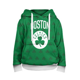 Детская толстовка 3D с принтом Boston Celtics в Екатеринбурге, 100% полиэстер | двухслойный капюшон со шнурком для регулировки, мягкие манжеты на рукавах и по низу толстовки, спереди карман-кенгуру с мягким внутренним слоем | boston | boston celtics | celtics | бостон | бостон селтикс