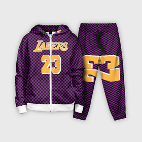 Детский костюм 3D с принтом Lebron James в Екатеринбурге,  |  | jersey | king james | lakers | lebron | lebron james | los angeles lakers | джерси | леброн | леброн джеймс