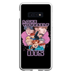 Чехол для Samsung S10E с принтом Bts Army Art в Екатеринбурге, Силикон | Область печати: задняя сторона чехла, без боковых панелей | bangtan | boy | j hope | jimin | jin | jungkook | korea | luv | rm | suga | v | with | бтс | кей | поп