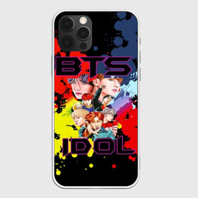 Чехол для iPhone 12 Pro с принтом BTS Pop art в Екатеринбурге, силикон | область печати: задняя сторона чехла, без боковых панелей | bangtan | boy | j hope | jimin | jin | jungkook | korea | luv | rm | suga | v | with | бтс | кей | поп