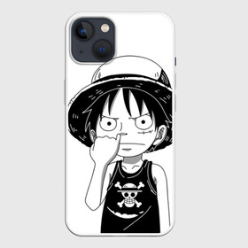 Чехол для iPhone 13 с принтом палец в носу One Piece в Екатеринбурге,  |  | monkey d. luffy | one piece | tony tony chopper | аниме | большой куш | ван пис | ванпис | манга | манки д. луффи | пираты | пираты соломенной шляпы | тони тони чоппер