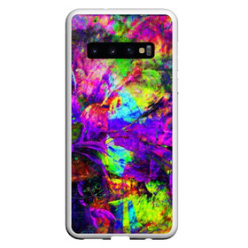 Чехол для Samsung Galaxy S10 с принтом Буйство цвета в Екатеринбурге, Силикон | Область печати: задняя сторона чехла, без боковых панелей | Тематика изображения на принте: abstraction | watercolor | абстракция красок | акварель | брызги красок | живопись | краска | потертость красок | размытые краски | текстуры | яркие краски