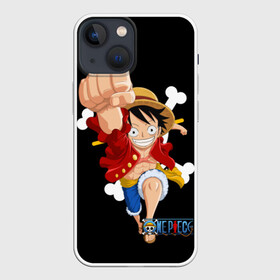 Чехол для iPhone 13 mini с принтом удар One Piece в Екатеринбурге,  |  | monkey d. luffy | one piece | tony tony chopper | аниме | большой куш | ван пис | ванпис | манга | манки д. луффи | пираты | пираты соломенной шляпы | тони тони чоппер