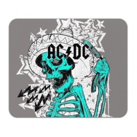 Коврик для мышки прямоугольный с принтом AC/DC в Екатеринбурге, натуральный каучук | размер 230 х 185 мм; запечатка лицевой стороны | ac dc | acdc | back in black | columbia | epic | force | guitar | pop | rock | vevo | ангус | блюз | рок | хард | янг