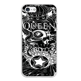 Чехол для iPhone 5/5S матовый с принтом Queen в Екатеринбурге, Силикон | Область печати: задняя сторона чехла, без боковых панелей | bohemian | brian | freddie | john | mercury | must go on | queen | rhapsody | roger | taylor | the miracle | the show | роджер тейлор | фредди меркьюри