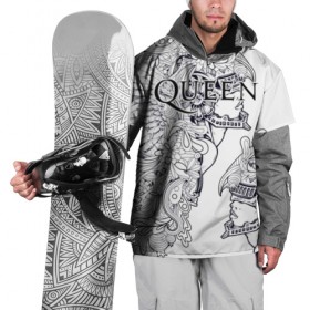 Накидка на куртку 3D с принтом Queen в Екатеринбурге, 100% полиэстер |  | bohemian | brian | freddie | john | mercury | must go on | queen | rhapsody | roger | taylor | the miracle | the show | роджер тейлор | фредди меркьюри