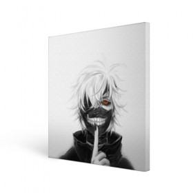 Холст квадратный с принтом Kaneki Ken в Екатеринбурге, 100% ПВХ |  | anteiku | ghoul | kaneki | ken | tokyo | антейку | гуль | канеки | кен | токийский