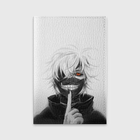 Обложка для паспорта матовая кожа с принтом Kaneki Ken в Екатеринбурге, натуральная матовая кожа | размер 19,3 х 13,7 см; прозрачные пластиковые крепления | Тематика изображения на принте: anteiku | ghoul | kaneki | ken | tokyo | антейку | гуль | канеки | кен | токийский