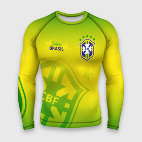 Мужской рашгард 3D с принтом Бразилия в Екатеринбурге,  |  | brasil | brazil | бразилия | бразильская сборная | сборная бразилии | сборная бразилии по футболу | сборные | форма | футбол | футбольные сборные | чемпионат мира