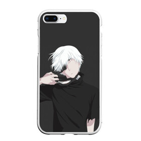 Чехол для iPhone 7Plus/8 Plus матовый с принтом Kaneki Ken в Екатеринбурге, Силикон | Область печати: задняя сторона чехла, без боковых панелей | anteiku | ghoul | kaneki | ken | tokyo | антейку | гуль | канеки | кен | токийский