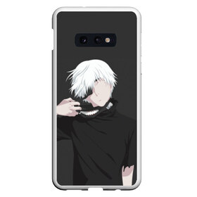 Чехол для Samsung S10E с принтом Kaneki Ken в Екатеринбурге, Силикон | Область печати: задняя сторона чехла, без боковых панелей | Тематика изображения на принте: anteiku | ghoul | kaneki | ken | tokyo | антейку | гуль | канеки | кен | токийский