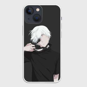 Чехол для iPhone 13 mini с принтом Kaneki Ken снимает маску в Екатеринбурге,  |  | anteiku | ghoul | kaneki | ken | tokyo | антейку | гуль | канеки | кен | токийский