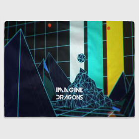 Плед 3D с принтом IMAGINE DRAGONS в Екатеринбурге, 100% полиэстер | закругленные углы, все края обработаны. Ткань не мнется и не растягивается | destiny | from | imagine dragons | metal death | rock | альтернатива | метал | рок | хард | хеви | электроникор