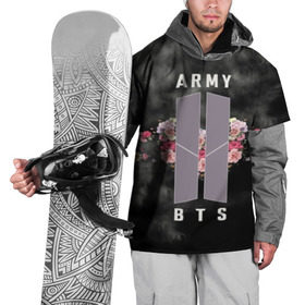 Накидка на куртку 3D с принтом BTS K-POP ARMY в Екатеринбурге, 100% полиэстер |  | Тематика изображения на принте: bangtan | bighit | boy | fake love | j hope | jimin | jin | jungkook | korea | kpop | live | luv | mic drop | rm | suga | v | with | бтс | кей | поп
