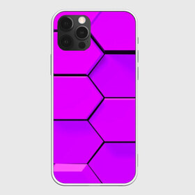 Чехол для iPhone 12 Pro Max с принтом Неоновые соты в Екатеринбурге, Силикон |  | abstraction | geometry | hexagon | techno | абстракция | броня | геометрия | краски | неон | неоновый | сетка | соты | стальная броня | текстура | шестигранники