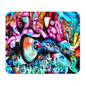 Коврик для мышки прямоугольный с принтом GRAFFITI в Екатеринбурге, натуральный каучук | размер 230 х 185 мм; запечатка лицевой стороны | grafiti | paint | street art | urban | город | граффити | искусство | кирпичи | краски | рисунки | стена | улицы | уличное искусство