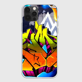 Чехол для iPhone 12 Pro Max с принтом НЕОНОВОЕ ГРАФФИТИ в Екатеринбурге, Силикон |  | grafiti | paint | street art | urban | город | граффити | искусство | кирпичи | краски | рисунки | стена | улицы | уличное искусство