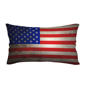 Подушка 3D антистресс с принтом Американский флаг в Екатеринбурге, наволочка — 100% полиэстер, наполнитель — вспененный полистирол | состоит из подушки и наволочки на молнии | usa | абстракция | америка | американский | герб | звезды | краска | символика сша | страны | сша | флаг | штаты