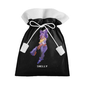 Подарочный 3D мешок с принтом Shelly в Екатеринбурге, 100% полиэстер | Размер: 29*39 см | brawl stars | jessie | leon | spike | бравл старс | джесси | леон | спайк