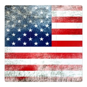 Магнитный плакат 3Х3 с принтом Америка Флаг в Екатеринбурге, Полимерный материал с магнитным слоем | 9 деталей размером 9*9 см | usa | абстракция | америка | американский | герб | звезды | краска | символика сша | страны | сша | флаг | штаты