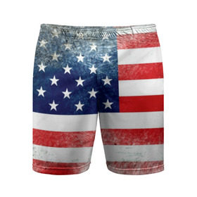 Мужские шорты 3D спортивные с принтом Америка Флаг в Екатеринбурге,  |  | Тематика изображения на принте: usa | абстракция | америка | американский | герб | звезды | краска | символика сша | страны | сша | флаг | штаты