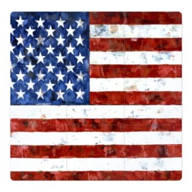 Магнитный плакат 3Х3 с принтом США ФЛАГ в Екатеринбурге, Полимерный материал с магнитным слоем | 9 деталей размером 9*9 см | usa | абстракция | америка | американский | герб | звезды | краска | символика сша | страны | сша | флаг | штаты