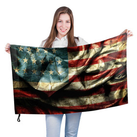 Флаг 3D с принтом USA 3D в Екатеринбурге, 100% полиэстер | плотность ткани — 95 г/м2, размер — 67 х 109 см. Принт наносится с одной стороны | usa | абстракция | америка | американский | герб | звезды | краска | символика сша | страны | сша | флаг | штаты