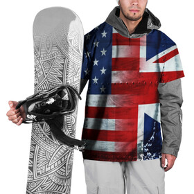 Накидка на куртку 3D с принтом Англия&Америка в Екатеринбурге, 100% полиэстер |  | Тематика изображения на принте: usa | абстракция | америка | американский | герб | звезды | краска | символика сша | страны | сша | флаг | штаты