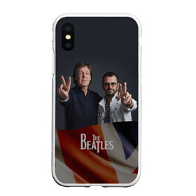 Чехол для iPhone XS Max матовый с принтом The Beatles в Екатеринбурге, Силикон | Область печати: задняя сторона чехла, без боковых панелей | england | flag | group | music | rock | the beatles | битлз | группа | музыка