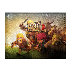 Обложка для студенческого билета с принтом Clash of Clans в Екатеринбурге, натуральная кожа | Размер: 11*8 см; Печать на всей внешней стороне | Тематика изображения на принте: base | clan wars | coc | hall | hog rider | royale | town | trap | база | гоблин | золото | клеш оф кленс | кок | крепость | кристаллы | трофей | эликсир