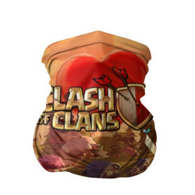 Бандана-труба 3D с принтом Clash of Clans в Екатеринбурге, 100% полиэстер, ткань с особыми свойствами — Activecool | плотность 150‒180 г/м2; хорошо тянется, но сохраняет форму | Тематика изображения на принте: base | clan wars | coc | hall | hog rider | royale | town | trap | база | гоблин | золото | клеш оф кленс | кок | крепость | кристаллы | трофей | эликсир