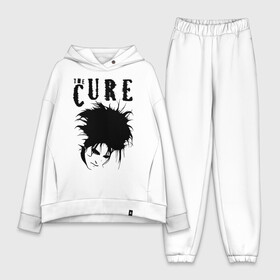 Женский костюм хлопок Oversize с принтом The Cure в Екатеринбурге,  |  | cure | robert james smith | the cure | готик рок | группы | музыка | постпанк | роберт смит | рок