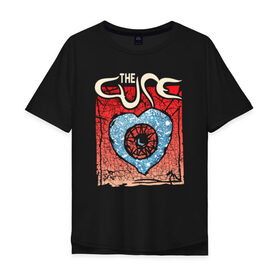 Мужская футболка хлопок Oversize с принтом The Cure в Екатеринбурге, 100% хлопок | свободный крой, круглый ворот, “спинка” длиннее передней части | cure | robert james smith | the cure | готик рок | группы | музыка | постпанк | роберт смит | рок