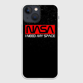 Чехол для iPhone 13 mini с принтом NASA (НА СПИНЕ) в Екатеринбурге,  |  | galaxy | nasa | space | space company | star | астрономия | галактика | звезды | космическая компания | космос | наса