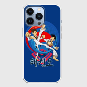 Чехол для iPhone 13 Pro с принтом Taekwondo в Екатеринбурге,  |  | art | attack | black | fight | fighters | hieroglyphs | jump | korean | martial arts | men | sport | style | taekwondo | wrestling | атака | боевое | бойцы | борьба | единоборства | иероглифы | искусство | кимоно | мужчины | поединок | пояса | прыжок | ра