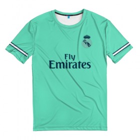 Мужская футболка 3D с принтом Bale alternative 19-20 в Екатеринбурге, 100% полиэфир | прямой крой, круглый вырез горловины, длина до линии бедер | bale | champions | league | madrid | real | spain | гарет бейл | испания | лига | мадрид | реал | чемпионов